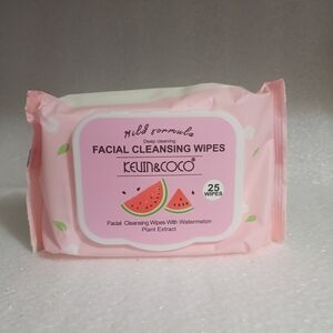 watermelon Pink Facial Cleansing Wipes B1G1 Set Of 3